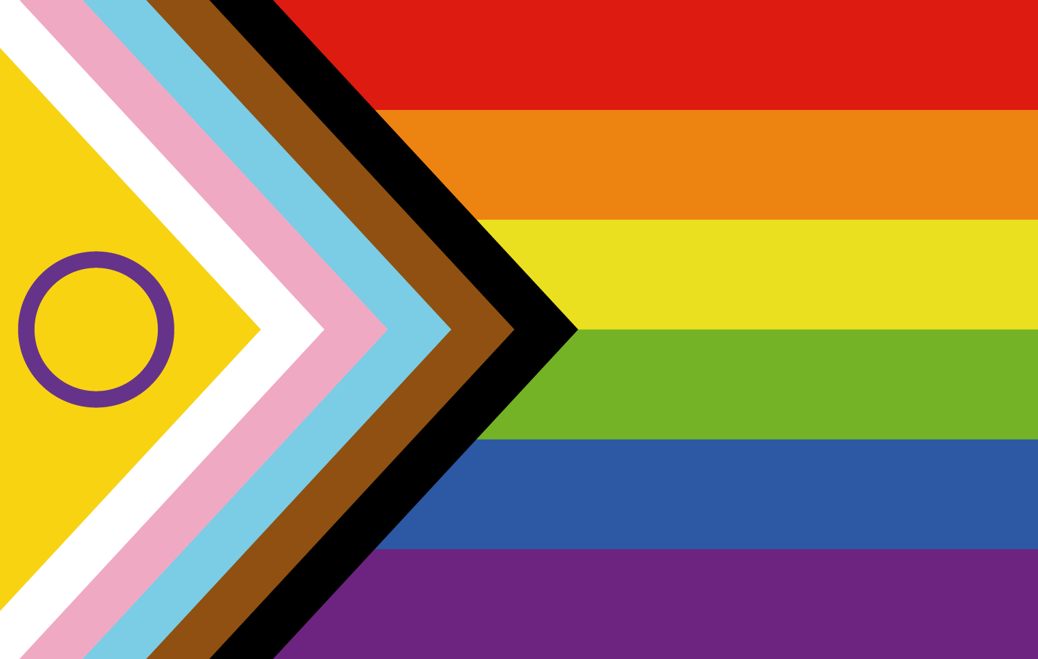 Intersex-inclusive Progress Pride flag